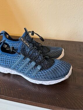 DLGJPA Water Shoes Womens EU 38 Blue Quick Dry Aqua Beach Swim Lightweight